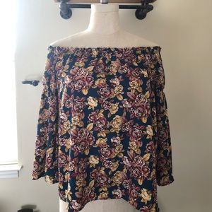 Floral Off The Shoulder Top